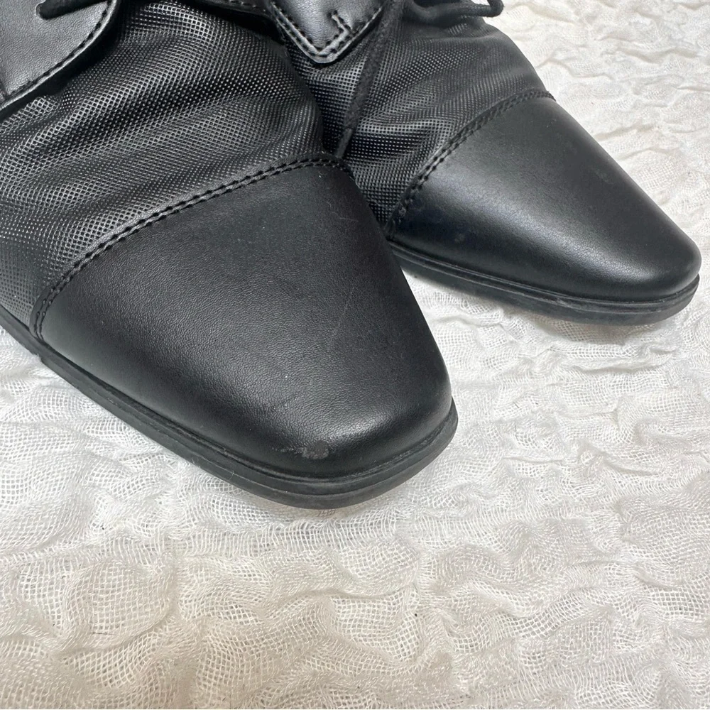 Calvin Klein Black Tuxedo Oxford Dress Shoes Cap Toe Men’s 7.5
